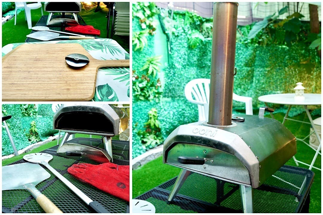 直火式ピザ窯とツール一式の画像1