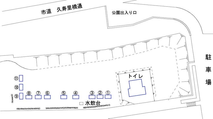 鶴ケ岱公園バーベキューコーナー(土俵横)の写真1