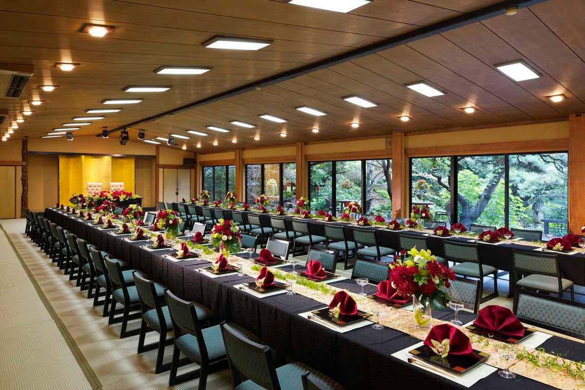 撮影限定 一万坪の庭園を一望できる大広間で本格撮影 竹河