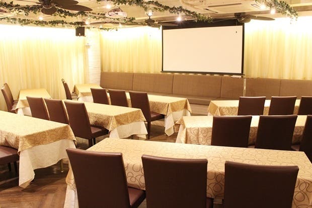 貸切クリパ 貸切忘年会 名古屋駅徒歩4分 最大54名 1フロア貸切 Elle Hall Dining 名古屋駅前店 第1会議室 スペースマーケット