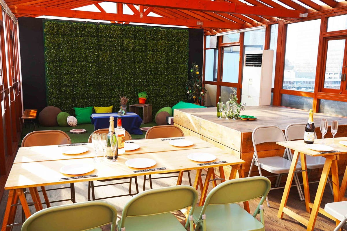 H 渋谷 原宿徒歩6分 大人気 qソラハウス ルーフトップ 常時換気 50名まで イベントスペース 冷暖房 スペースマーケット