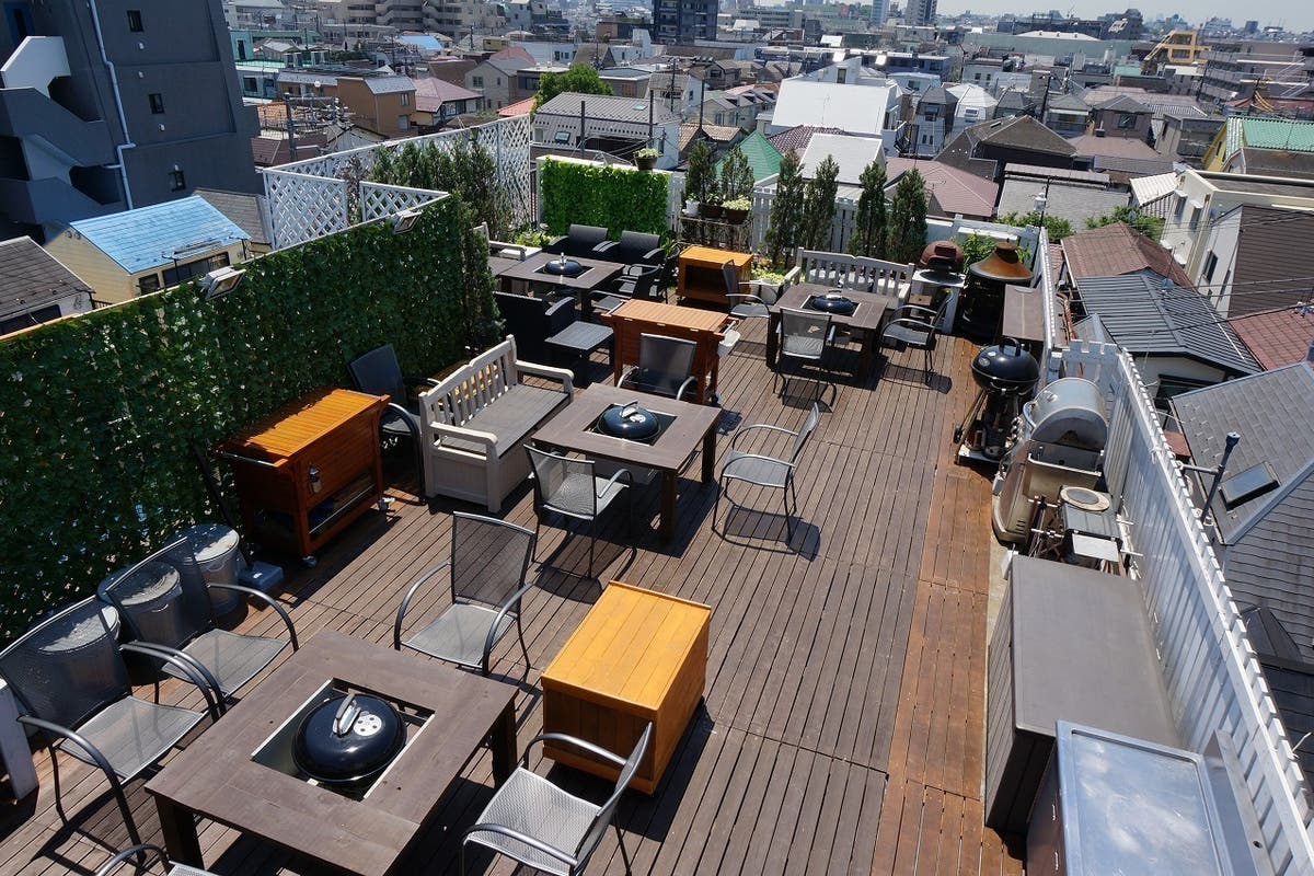目黒区 貸切 屋上バーベキュー 撮影やコスプレbbqなどもできるハコスガーデン スペースマーケット