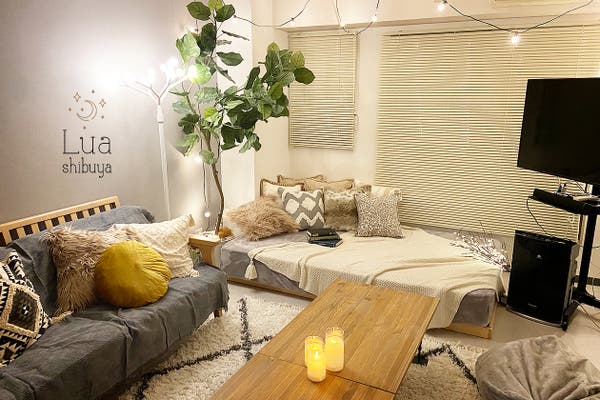 可愛いインテリア 女子会 撮影etc 渋谷駅徒歩3分 Lua渋谷 ルアシブヤ スペースマーケット