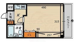 【京橋駅徒歩3分】京橋地域最安値当日予約可能の個室レンタルフィットネスジム！全面鏡張！ヨガやパーソナル可能！の間取り図1