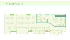 ＜ミニマルワークスペース亀戸No.4＞完全個室⭐️高速Wi-Fi📶モニター🖥テレワーク/Web会議/Zoomの間取り図1