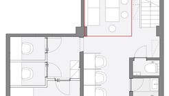 【高円寺駅3分/会議室】白を基調としたおしゃれな会議室の間取り図1