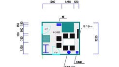 エアコン導入！【落ち着いた個室 l ZOOM会議やリモートワーク最適環境】ワンコイン会議室新橋 新橋駅直通！会議室B-05の間取り図1