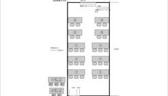 Room1【高崎駅徒歩7分】26席 65型TVモニター|プロジェクター|Wi-Fi|消毒液|非接触式検温計|無料【窓有り】の間取り図1