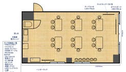 三ノ宮徒歩5分❗️最大45人👨‍👩‍👧24時間🕰着席35人🆗セミナー懇親会におすすめ🎶トワールの間取り図1