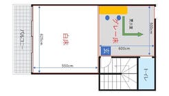 四ツ谷駅徒歩２分・撮影スタジオ・天井高3ｍ・自然光・広々72㎡・撮影用備品無料貸出・コスパ最強・令和５年５月オープンの間取り図1