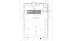 三軒茶屋の白を基調としたおしゃれなカフェを貸し切りでの間取り図1