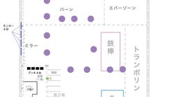 大型トランポリンやストリートワークアウトあり！非日常体験スタジオ・運動場です。の間取り図1