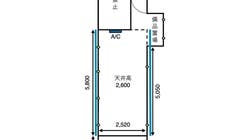 高円寺駅から徒歩7分の路面店イベントスペースの間取り図1