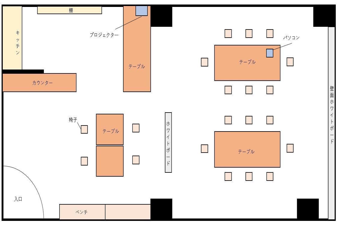 １人 最大人 Wi Fi プロジェクター Pc ２４h 駅近 動画撮影 会議 映画鑑賞 スペースマーケット