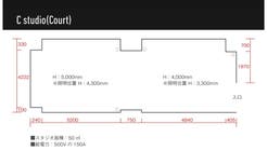  天高5m駅30秒の格安撮影スタジオ！各種撮影用照明、黒バック、グリーンバック、有線LAN完備！の間取り図1