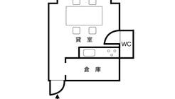 平置き駐車場２台あり！店舗・事務所利用可！なんでもできる駅チカの貸しスペース！テレワーク応援/北四番丁駅徒歩５分/静かな完全個室の間取り図1