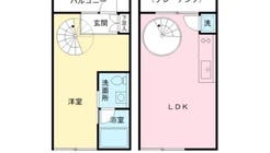 「リゾート刑務所」。コンクリート打ち放しの芸術が住宅街に現れる。の間取り図1